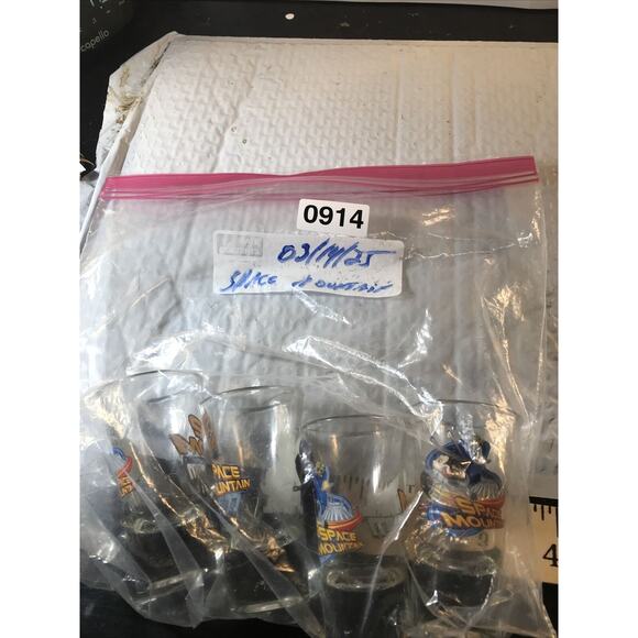 Disney Space Mountain Shot Glass set of 4 - Picture 7 of 7